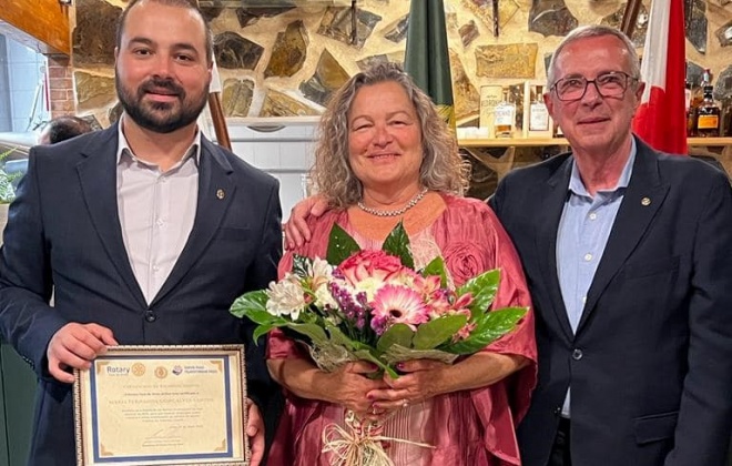 Fernanda Santos recebeu distinção do Rotary Clube de Sines