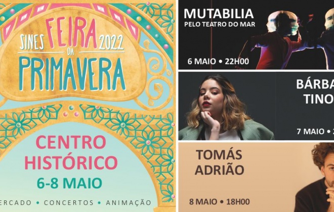 Feira da Primavera para visitar no centro histórico de Sines de 6 a 8 de maio