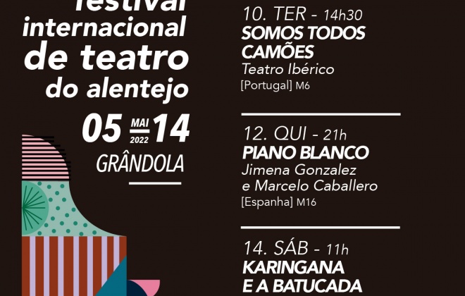 Grândola recebe três espetáculos do FITA - Festival Internacional de Teatro do Alentejo