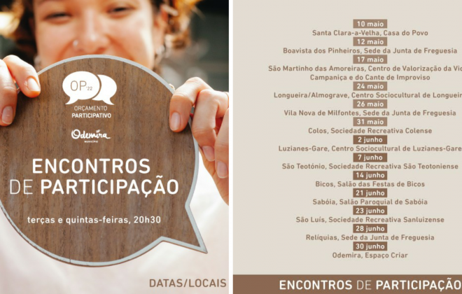 Município de Odemira promove  Encontros de Participação no "Orçamento Participativo"