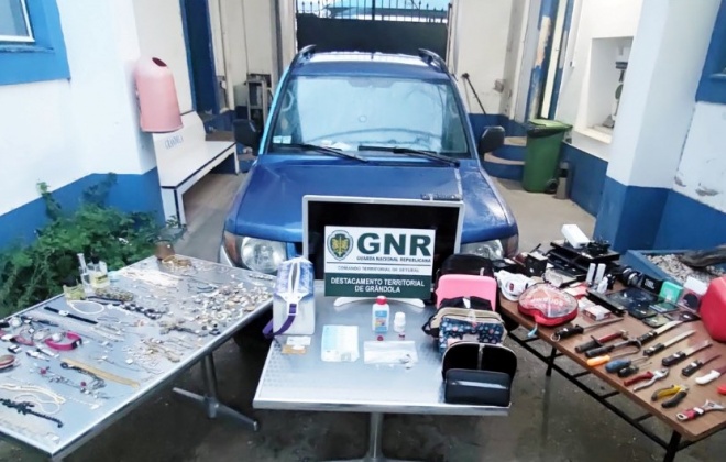 GNR detém casal em Grândola por furtos em residências no centro e sul do país