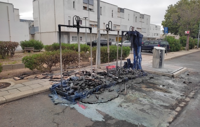Incêndio destruiu ecopontos em Sines