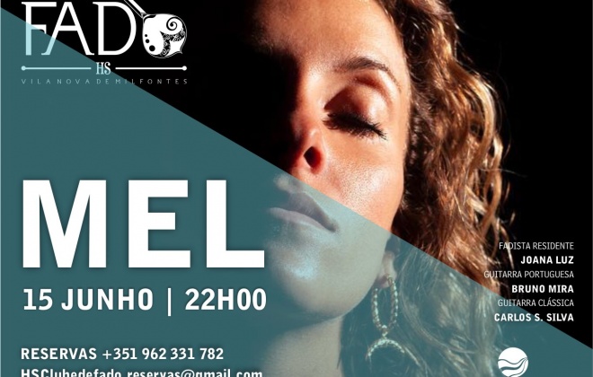 Mel atua esta quarta-feira no HS Clube de Fado em Vila Nova de Milfontes