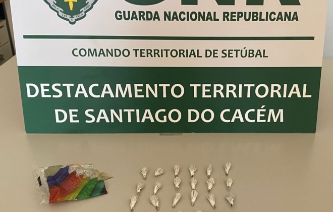 Homem detido em flagrante por tráfico de estupefacientes em Sines