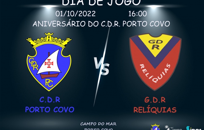 Clube Desportivo de Porto Covo comemora 47 anos dia 1 de outubro