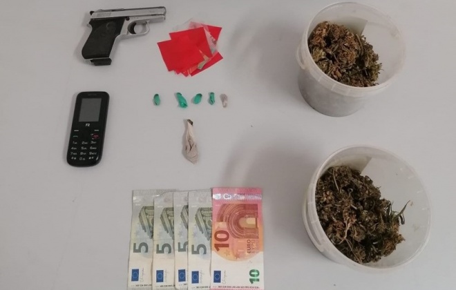 Homem detido em flagrante por tráfico de droga em Odemira