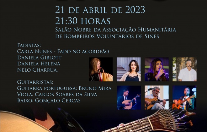 Associação dos Bombeiros de Sines organiza "Noite de Fado"
