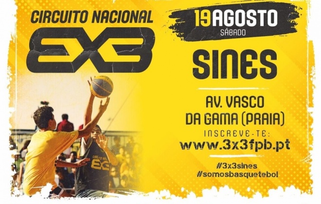 Avenida Vasco da Gama recebe este sábado uma etapa do Circuito Nacional 3x3 FPB