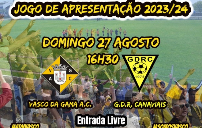 Vasco da Gama apresenta-se aos sócios neste domingo às 16h30