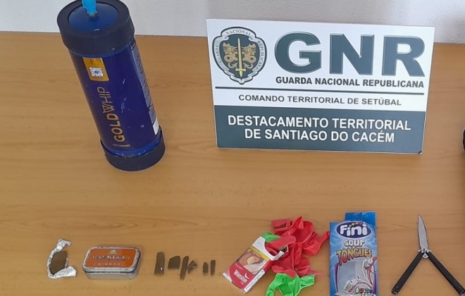 GNR apreende droga e óxido nitroso em Sines