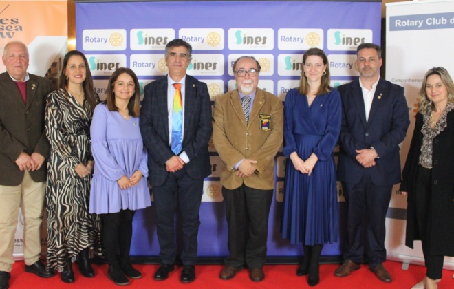 Rotary Clube de Sines recebeu a visita de David Valente Governador do Distrito 1960