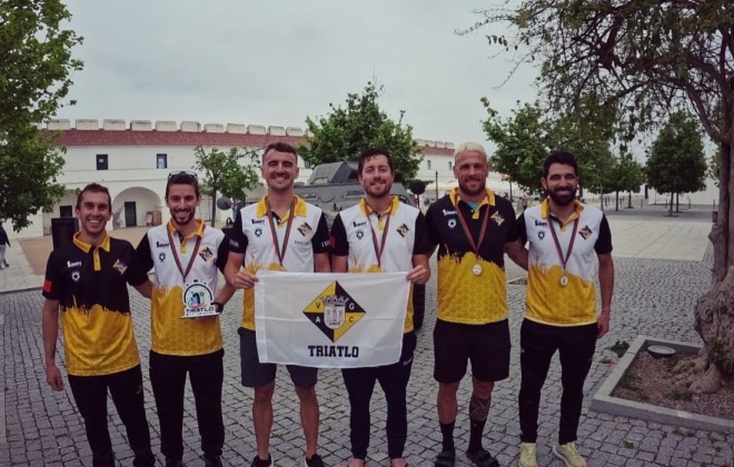 Vasco da Gama sagrou-se Campeão Nacional de Triatlo Contra-relógio por Equipas 2024
