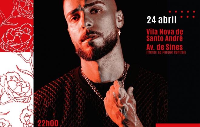 Diogo Piçarra atua na noite de 24 de abril em Vila Nova de Santo André