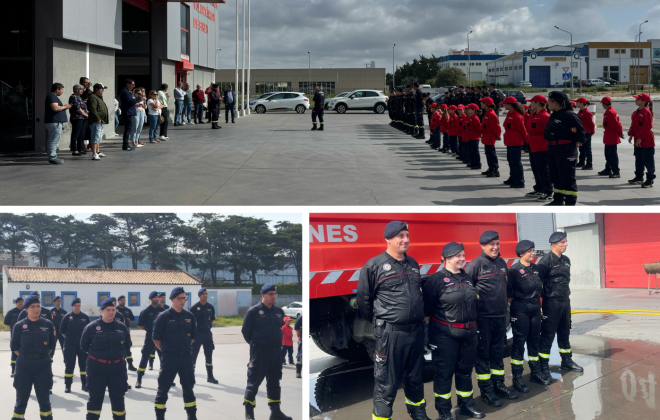 Quatro operacionais do C.B. de Sines foram promovidos ao posto de Bombeiro de 2.ª Classe