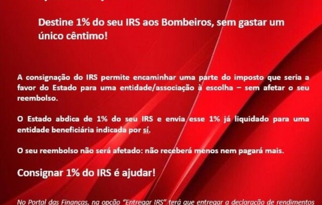 Associação dos Bombeiros de Sines apela à doação de 1% do seu IRS