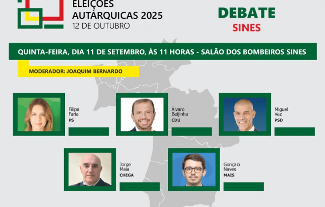 Debate junta os candidatos à Câmara Municipal de Sines