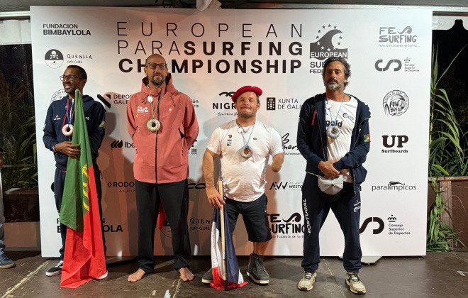 Camilo Abdula sagrou-se bicampeão europeu de Parasurfing