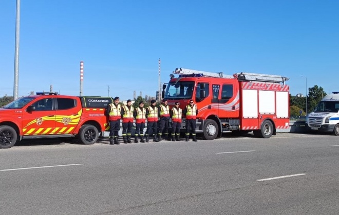 Bombeiros de Sines estão na estrada para apoiar a população