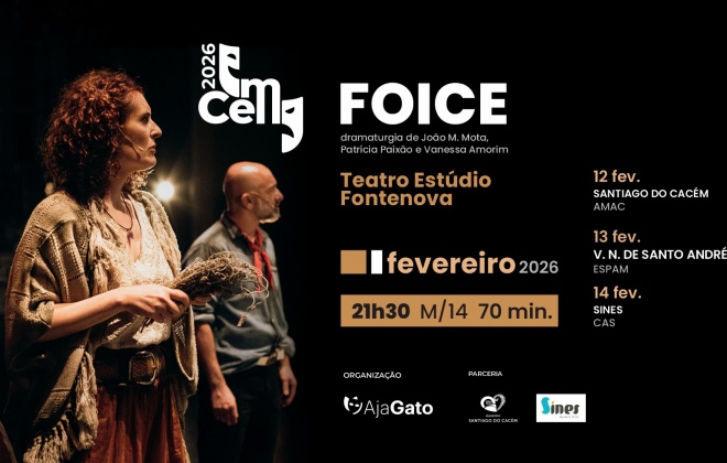 EmCena 2026 apresenta “Foice” pelo Teatro Estúdio Fontenova (com áudio)