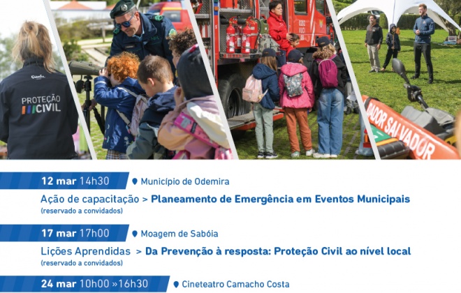 Odemira assinala Dia Internacional da Proteção Civil ao longo do mês de março