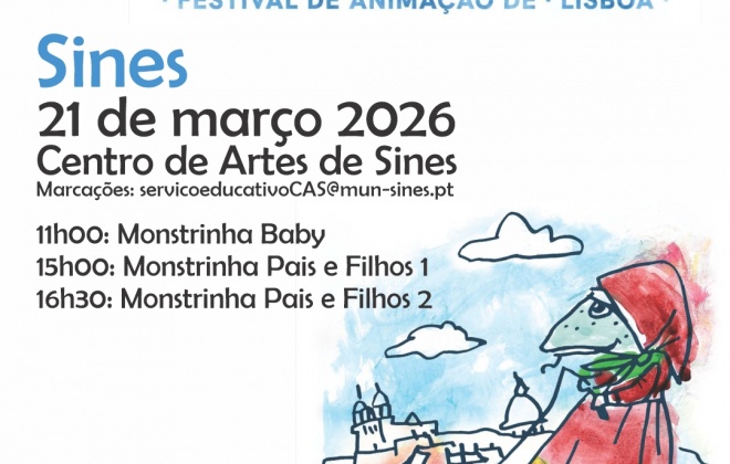 Festival de cinema Monstrinha com extensão em Sines