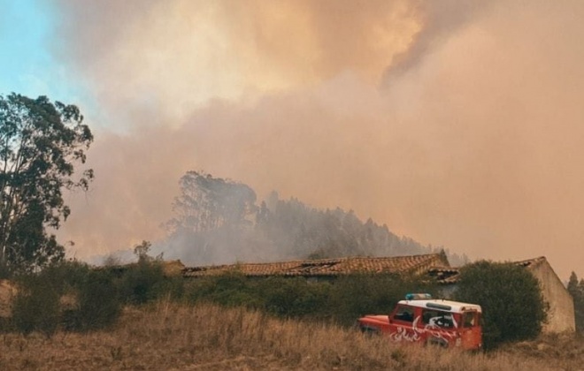 Fogo de Odemira atingiu 10 mil hectares e mantém duas frentes ativas